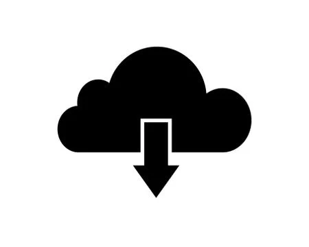 Cloud sync icon flat symbol for upload download. Vector illustration EPS10 イラスト素材