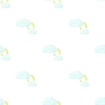 Cloud sync refresh pattern seamless vector Stockillustratie