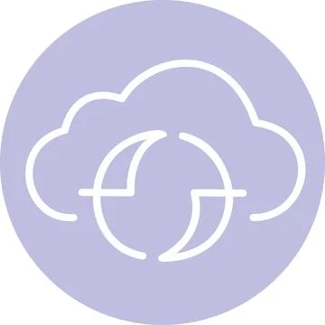 Cloud synchronization data transfer flat graphic Stock Illustration