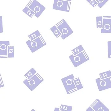 Cloud synchronization with phone glyph vector seamless pattern Stock Illustration