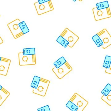 Cloud synchronization with phone vector seamless pattern Stock Illustration