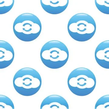Cloud synchronization sign pattern イラスト素材