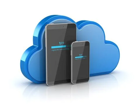 Cloud Synchronizing Concept Cloud Synchronizing Concept , This is a 3d ren... Stock Photos