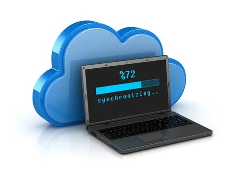 Cloud Synchronizing Concept Cloud Synchronizing Concept , This is a 3d ren... Stock Photos