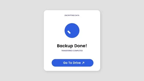 Cloud system backup progress animation with data synchronization 動画素材 347047105