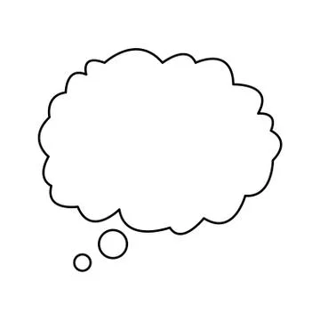 Cloud talking speech outline design Illustrazione stock