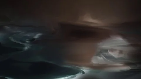 Cloud Tank Storm Clouds - Ink, Water, Spooky Stock Footage 80542939