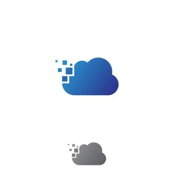 Cloud tech Illustrazione stock