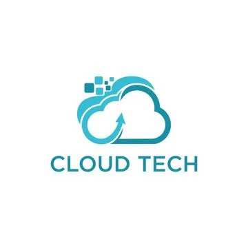 Cloud Tech Logo Abstract Creative Cloud Logo vector Stock Illustration