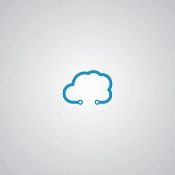 Cloud Tech Logo Inspiration Template. Perfect to use for Technology Company Stock Illustration