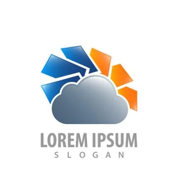 Cloud tech  stylish concept design. Symbol graphic template element vector 스톡 일러스트