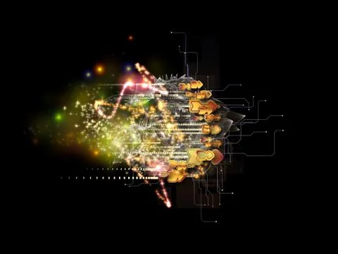 Cloud Technology Abstraction Stock Illustration