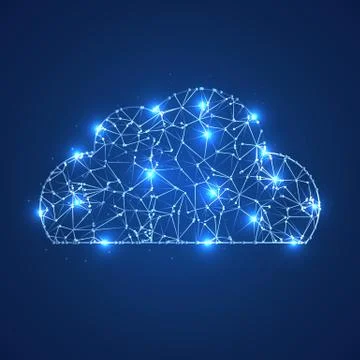 Cloud technology abstraction Stock Illustration