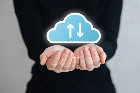 Cloud technology and data storage, networking and internet service concept Foto stock