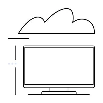 Cloud technology and internet computing concepts Stock Illustration