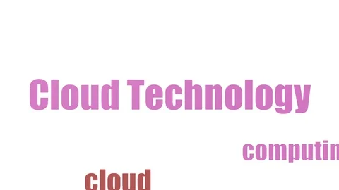Cloud Technology Animated Tag Cloud Isolated Stock Footage 103653721