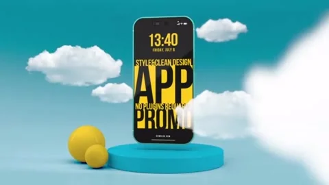 Cloud Technology App 스톡 After Effects