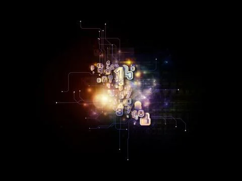 Cloud Technology Arrangement Ilustração Stock