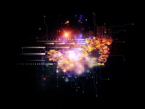 Cloud Technology Backdrop Illustrazione stock