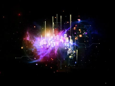 Cloud Technology Background Ilustração Stock