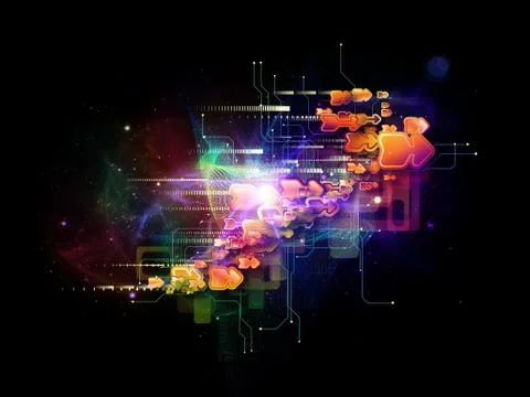 Cloud Technology Background Illustrazione stock