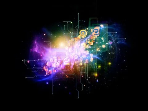 Cloud Technology Background Ilustração Stock