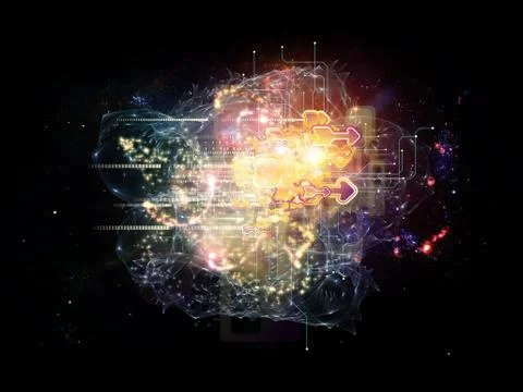 Cloud Technology Background Illustrazione stock