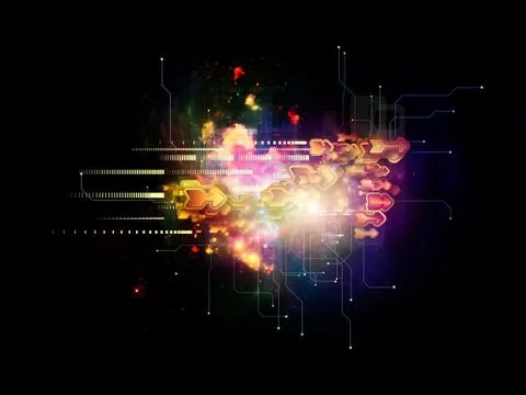 Cloud Technology Background 스톡 일러스트