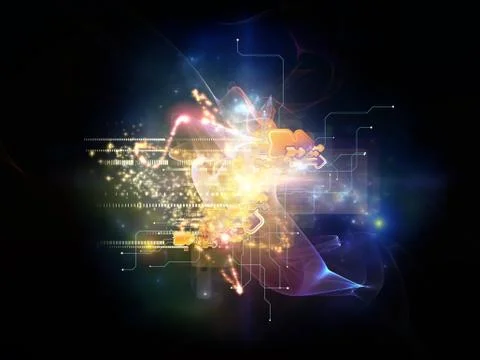 Cloud Technology Background Illustrazione stock