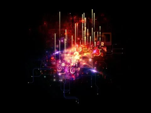 Cloud Technology Burst Illustrazione stock