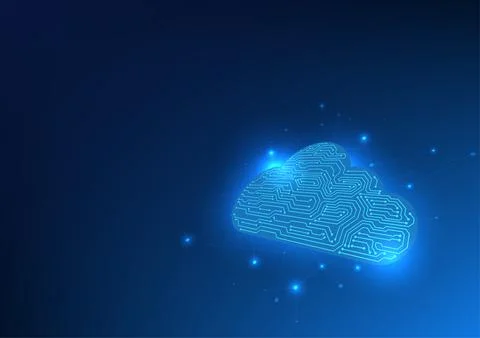 Cloud technology The cloud stores data locally and transfers it from anywhe.. 스톡 일러스트