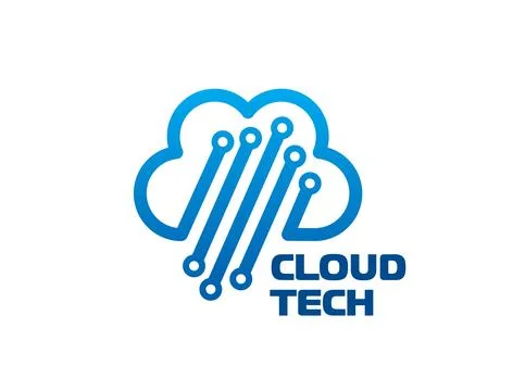 Cloud technology company or service abstract icon Illustrazione stock