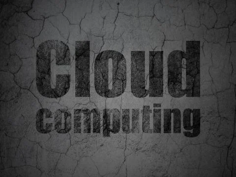 Cloud technology concept: Cloud Computing on grunge wall background Stockillustratie