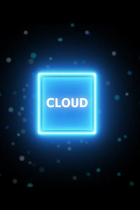 Cloud technology concept for data management system, online database storag.. Stock Footage 327758531