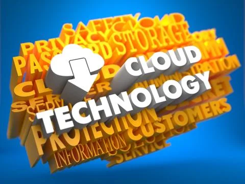 Cloud Technology Concept. Stock Illustration