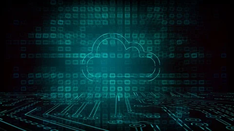 Cloud technology, cyber data concept Stock Footage 87110970
