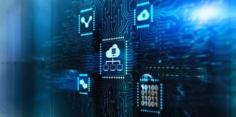 Cloud technology data internet concept. Computing data storage Foto stock