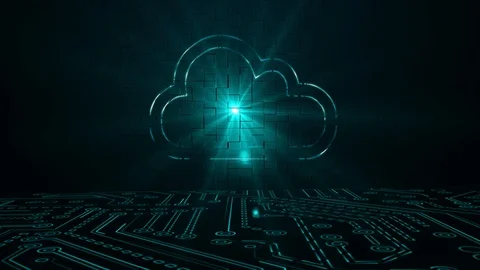 Cloud technology, data storage concept Stock Footage 104159784