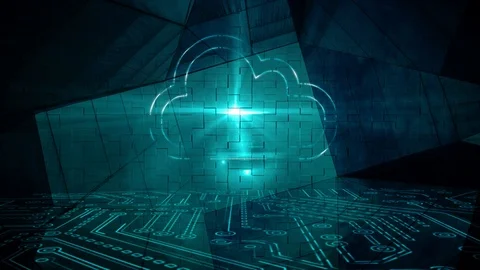 Cloud technology, data storage web concept Stock Footage 104160396