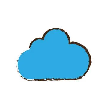 Cloud technology digital system Illustrazione stock