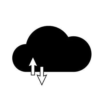 Cloud technology icon Stock-Illustration