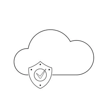 Cloud technology icon Stock-Illustration