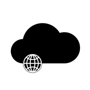Cloud technology icon Illustrazione stock