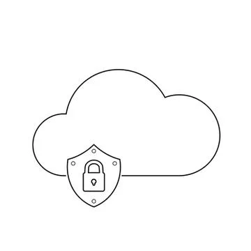 Cloud technology icon 스톡 일러스트