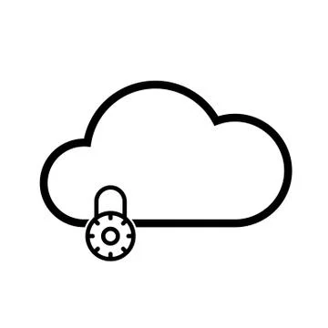 Cloud technology icon Stock-Illustration