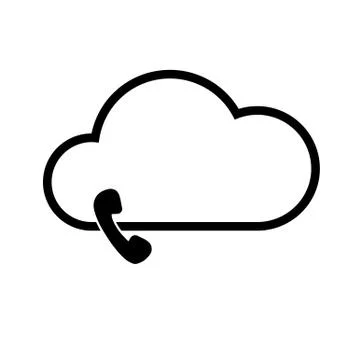 Cloud technology icon Illustrazione stock