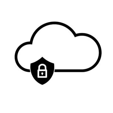 Cloud technology icon Illustrazione stock