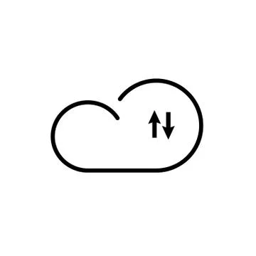 Cloud technology icon Stock-Illustration