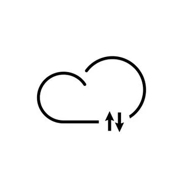 Cloud technology icon Stock-Illustration