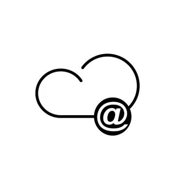 Cloud technology icon Stock-Illustration